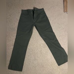 Like New Old Navy Olive Straight-Leg Pants 36x32
